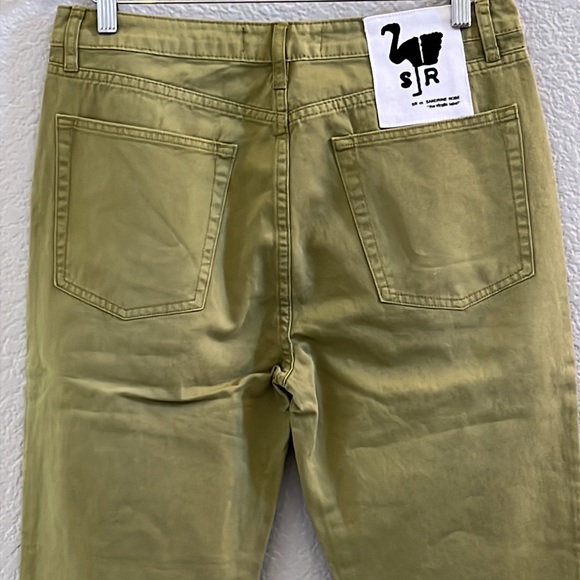 Free People • Sandrine Rose Green High Waist Denim Jeans - Picture 5 of 7